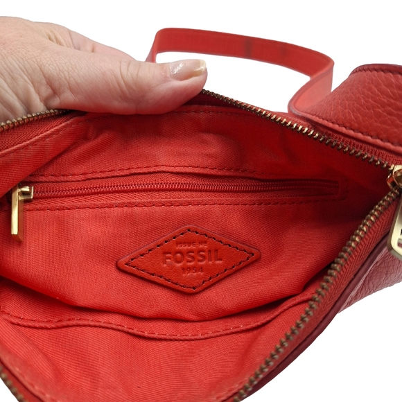 Vintage Fossil Piper Mini Leather Crossbody Bag - Picture 11 of 13